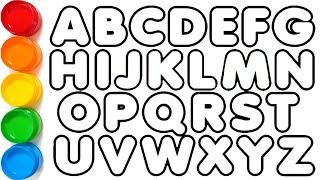 ABCDEFGHIJKLMNOPQRSTUVWXYZ, Easy Draw and Paint Alphabet A to Z, KS ART