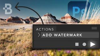 How To Watermark To A Photo In Photoshop + Watermark Action!