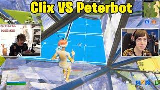 Clix VS FAKE Peterbot 1v1 TOXIC Fights!