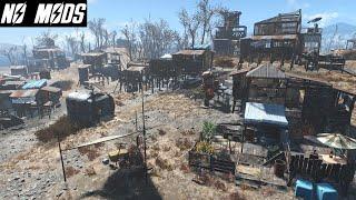 Spectacle Island Junk Settlement - FALLOUT 4 (no mods)