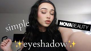 SIMPLE EYESHADOW LOOK w/ NOVABEAUTY! | Josie Alesia