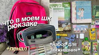 Что В Моём Школьном Рюкзаке? + пенал  Набор Старшеклассника