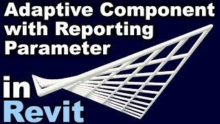 Adaptive Component and Reporting Parameter in Revit tutorial