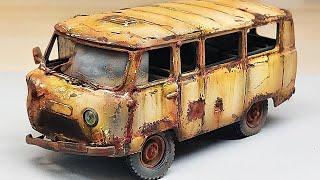 Restoration Old Bus UAZ 452 | Restoring and tuning rusty soviet car