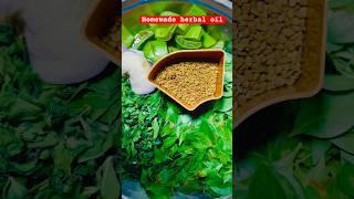 Homemade herbal hair oil for hair fall and hair better with natural ingredients #shorts #trending