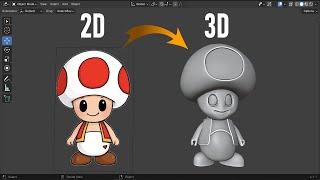 Blender Image to 3D Model - Beginner Tutorial