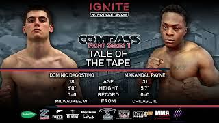 Ignite Fights Dominic Dagostino vs Makandal Payne