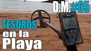 Buscando tesoros en la playa, detector de metales Deus XP - Detección Metálica ep. 65