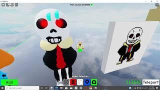 how to make UnderFell Sans in Roblox Obby Creator