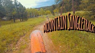 Mountain Singletrack | Trail Riding & Catching Some Hail | GoPro