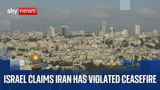 Israel confirms agreement to US ceasefire proposal | Watch full coverage on Sky News