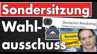 Sondersitzung des Wahlprüfungsausschuss im Bundestag, Wahlleitertreffen & weitere News zur Neuwahl!