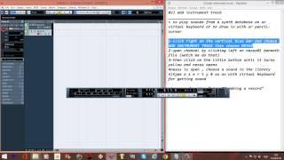 CUBASE TUTORIAL English step by step 02 add instrument track