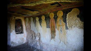 Rock-hewn churches near the village of Ivanovo, Bulgaria 