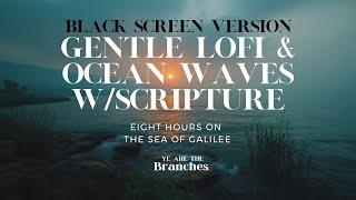 [Black Screen] 8 Hours on the Sea of Galilee // Bible Verses Spoken w/ Lofi & Ocean #asmr #lofi