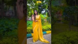 Elegant Poses In Saree | #howtopose #sareelove #ashortaday | Santoshi Megharaj