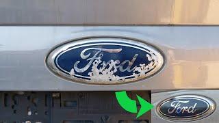 How to replace old Ford badge on C-Max after 2010