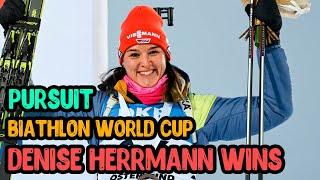 Biathlon World Cup Women's Pursuit Results - Denise Herrmann Wins