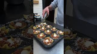 Quick and Easy Lasagna Cups #Shorts