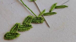3D borderline embroidery| hand embroidery for beginners