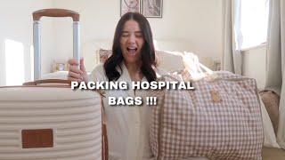 PACK OUR HOSPITAL BAGS WITH ME