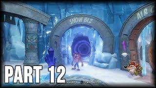 Crash Bandicoot 2 (N. Sane Trilogy) - 100% Walkthrough Part 12 [PS4] – Snow Biz (Clear Gem)