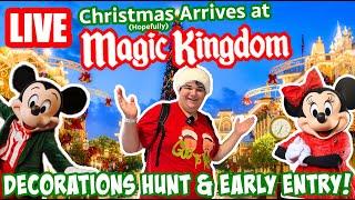 Live: Christmas Arrives at Magic Kingdom EPCOT and Resorts! Rides & Merch - Disney World Livestream