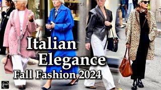 Italian Elegance Fall Fashion | Milan Street Style Fall Fashion Outfit Ideas | Sidewalk Milan