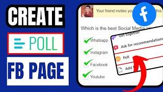 How to Create polls on facebook Page or account in 2024