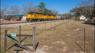 1/14/2023: Mississippi Export Railroad: MSE GP38-3 #66 leads south through Big Point, MS.