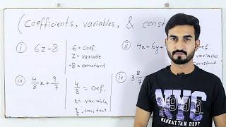 What are Coefficients, Variables and Constants?| Basic Algebra| Hindi/Urdu| MathUse