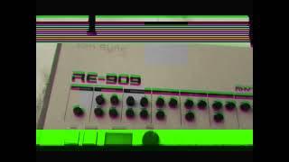 Ocktawian - Testing The RE 909 , TR 909 Replica,Not a Clone (DIN SYNC) Made by Christian Hartig...