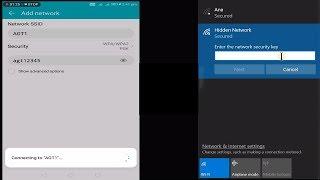 Add hidden wi-fi network manually in your laptop and smartphone