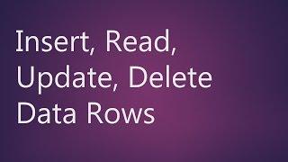 MySQL Workbench Insert, Read, Update, Delete Data Rows