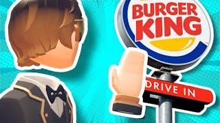 I walked to burger king