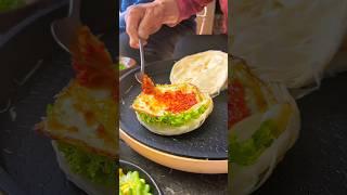 Chinese burger Grandpa and grandma cook together