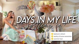 DAYS IN MY LIFE | the reality of home ownership, house updates, bedding refresh, & summer haul ️
