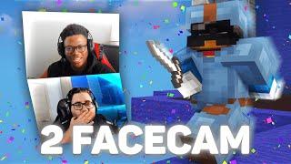 Mezz'Ora Di BedWars in DOPPIA Facecam con MrDomi