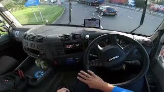 HGV POV DRIVING DAF CF 330 ENGLAND UK