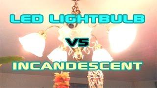 LED Lightbulb Vs Incandescent Lightbulb Demo