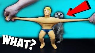 СТРАННЫЕ ИГРУШКИ STRETCH ARMSTRONG - РУКИ ТЯНУКИ.. Что ЭТО и Как ОН Это Делает..?! Сурикат Тимон !