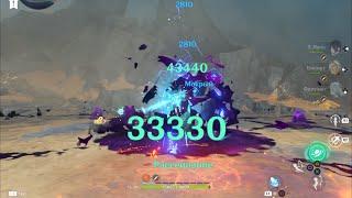 Странник урон 40000 змей руин Genshin Impact