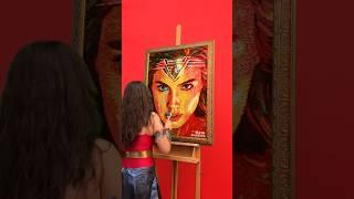 Painting Wonder Woman in Pop Art