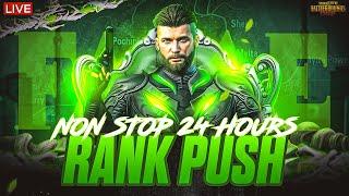 24 Hours Non-Stop Rank Push In PUBG || #bgmi #bgmilive #newupdate #rankpush #pubg