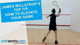 James Willstrop's tip for improving your squash filmed with pdhsports.com