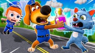 Rescue Giant Police  | Monster Songs for Kids | Cartoons Police | More Nursery Rhymes & Kids Song