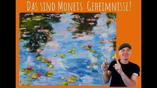 JETZT IST ES HERAUS: so hat Monet seine Seerosen gemalt | Acrylmalen | Tutorial | Kunst