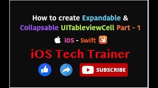 iOS -- Expandable Collapsable TableviewCell -- Part 1 -- Swift