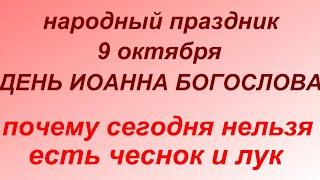 9 октября праздник День Иоанна Богослова. Народные приметы и запреты.