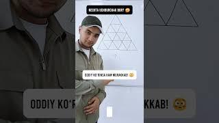 Chizmada nechta uchburchak bor?  Topa olasizmi?